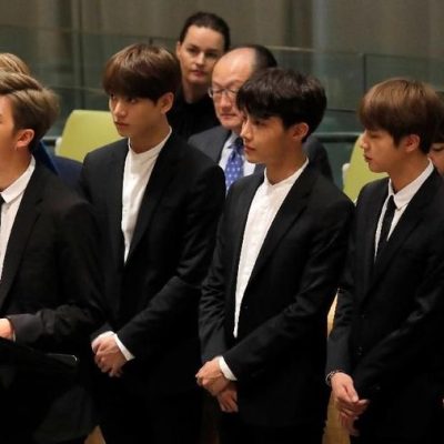 Foto: Penyanyi K-Pop BTS (REUTERS/Caitlin Ochs)